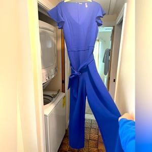 T Tahari wide crop leg pantsuit